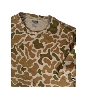 Duluth Trading Alaskan Hardgear‎ Duck Camo Tough Cotton T Shirt Men's XL Stretch